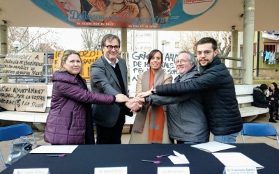 Les tres parts firmant al barri dels Merinals | Helena Molist